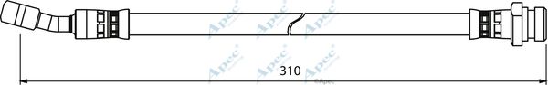 APEC BRAKING Bremžu šļūtene HOS4015